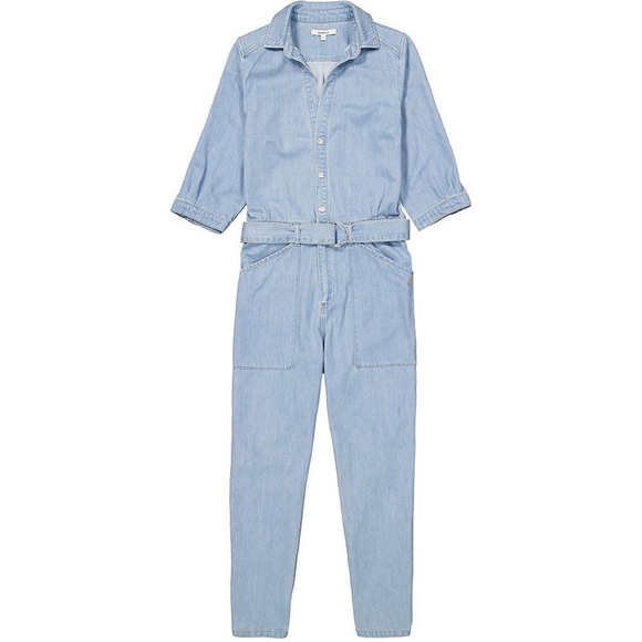 Garcia denim belted jumpsuit 100% cotton - Picture 3 of 7